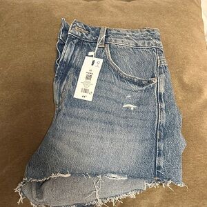 Distressed Denim Shorts